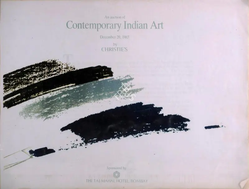 Christie's (Auction House). Contemporary Indian Art (Charity Auction). 20 December 1987, Bombay | Auction Catalogue | EconomicsArt | 00861836