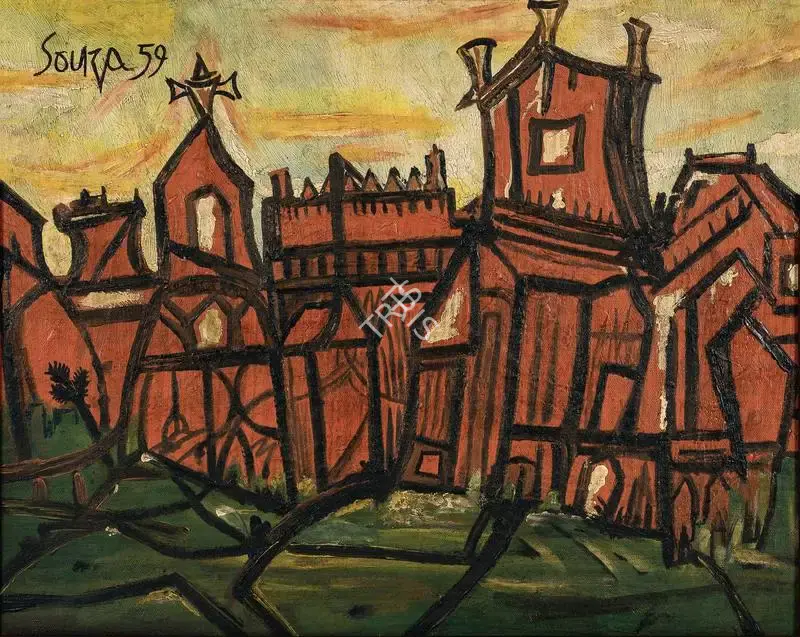 Souza, F.N. (Artist). Untitled, 1959 | Painting