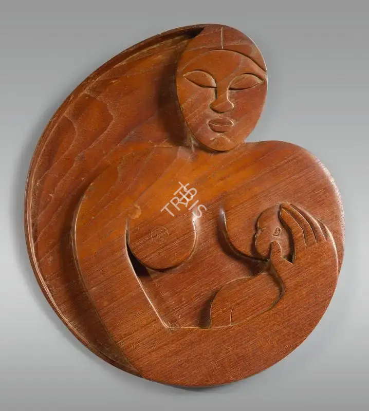 Davierwalla, A.M. (Artist). Untitled (Mother & Child), 1948 | Sculpture