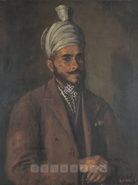 Pithawala, M.F. (Artist). Portrait Of A Pathan. Oil on board, 1934 | Painting  | 00877514