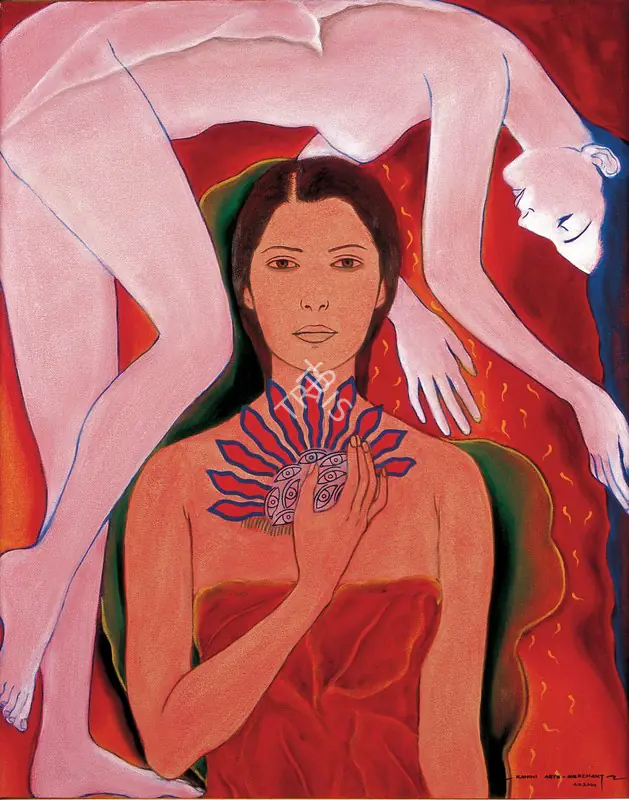 Arte-Merchant, Kahini (Artist). The Knowledge Flower- I, 2002 | Painting