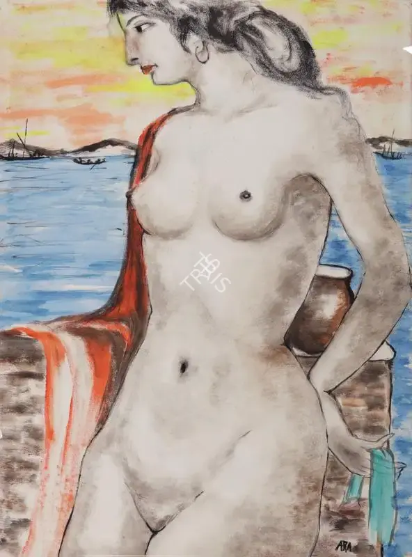Ara, K.H. (Artist). Untitled (Nude), n.d. | Painting