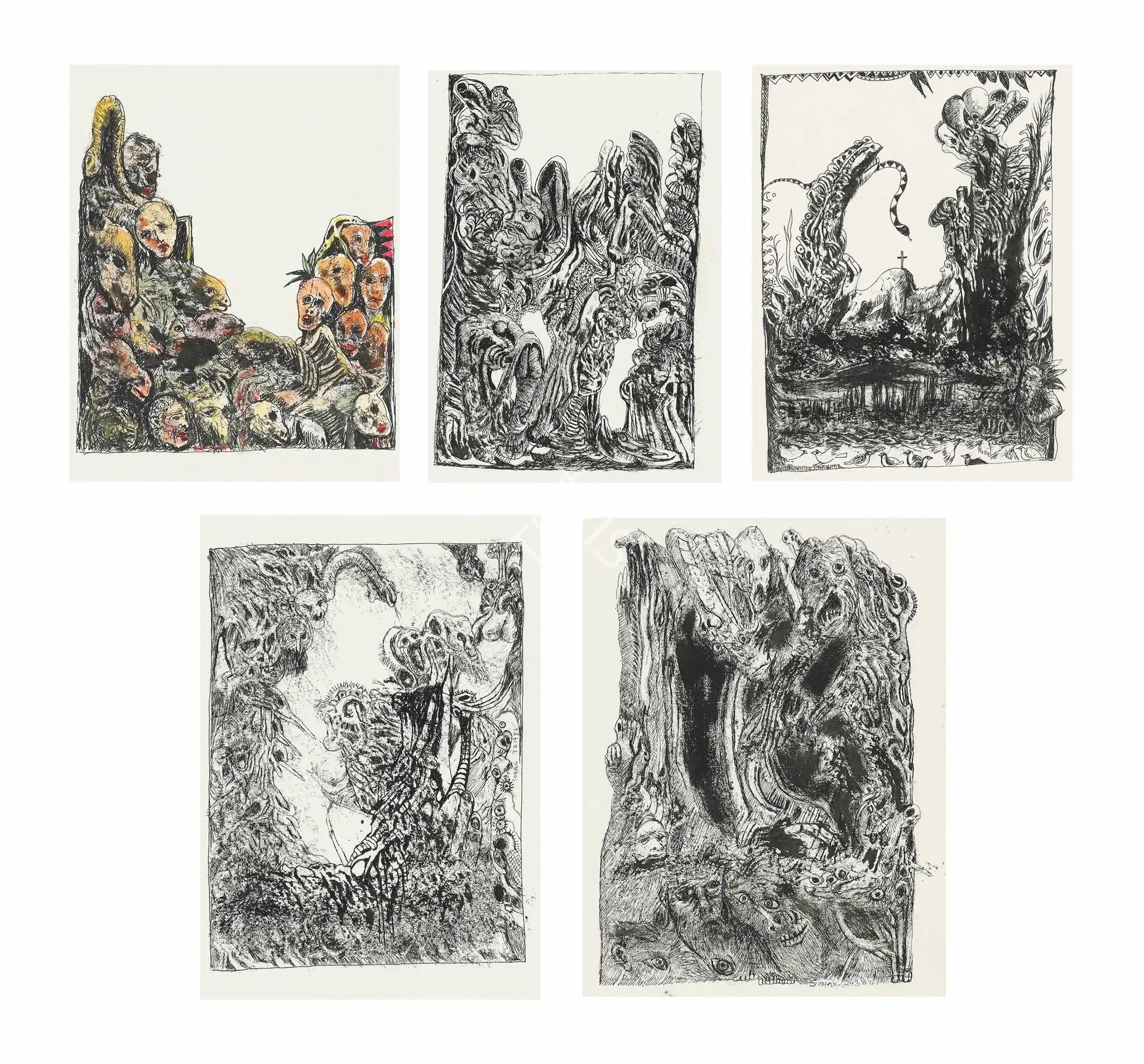 Sohail, Tasadduq (Artist). Hell Series, n.d. | Drawing