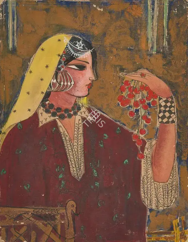 Prabha, B. (Artist). Ripe Cherries, n.d. | Painting