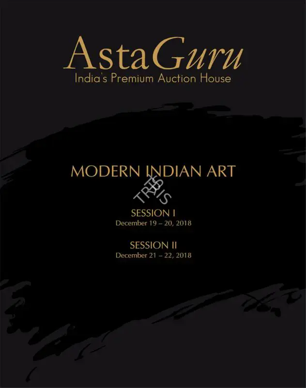 Asta Guru (Auction House). Modern Indian Art. 22 December 2018, Mumbai | Auction Catalogue | EconomicsArt | 00862301