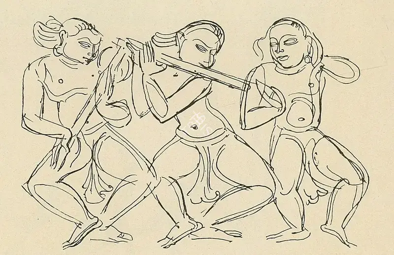 Chavda, Shiavax (Artist). A Frieze from Vishwanath Temple, Khajuraho. n.d. | Marg, October 1950 | Drawing | FineArts | 00673853