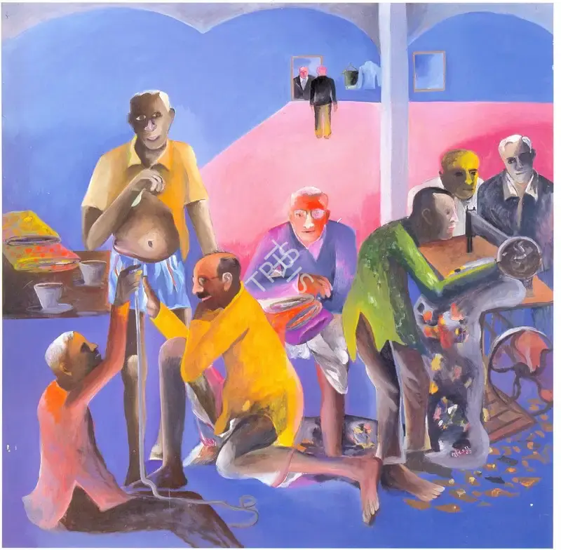 Khakhar, Bhupen (Artist). Tailor, 1987 | Painting