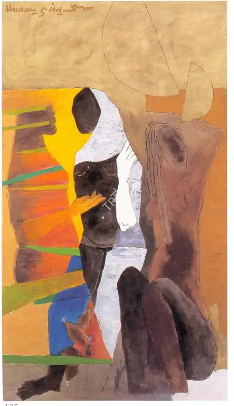 Husain, M.F. (Artist). Cage 1, n.d. | Painting