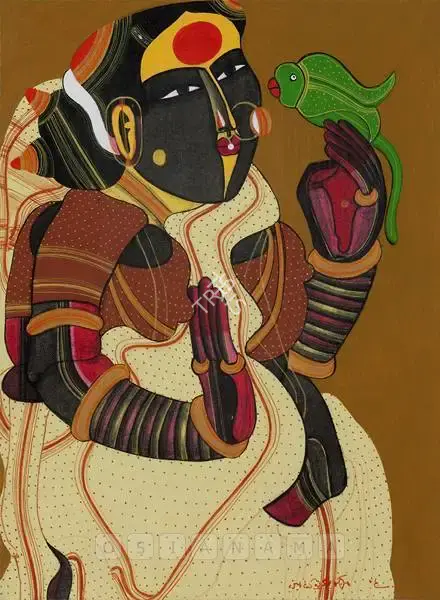 Vaikuntam, Thota (Artist). Untitled. Acrylic on canvas board, 2006 | Painting | FineArts | 00755942