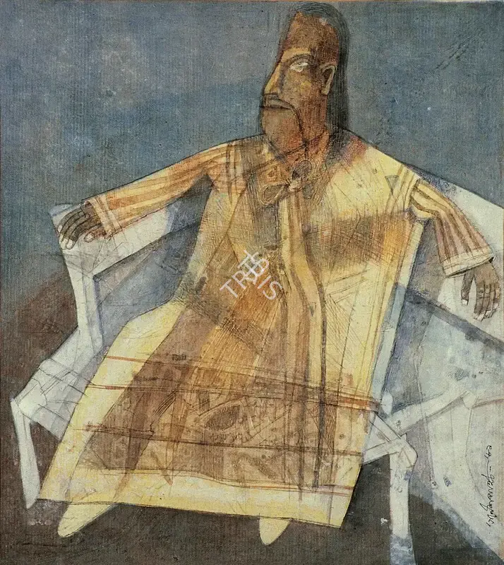 Pyne, Ganesh (Artist). Ivory Merchant, 1981 | Painting