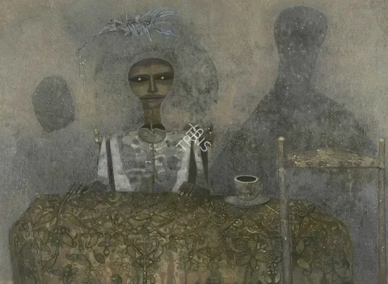 Pyne, Ganesh (Artist). The Blue Herb, 1974 | Painting
