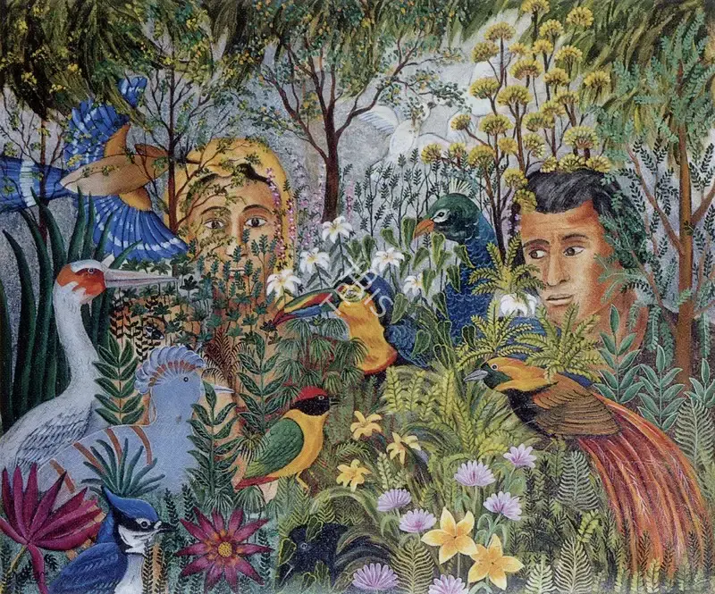 Kanodia, Nayanaa (Artist). Birds of Paradise, 1993 | Painting