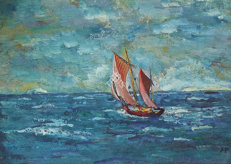 Roy, Jamini (Artist). The Boat, late 1910s | Painting