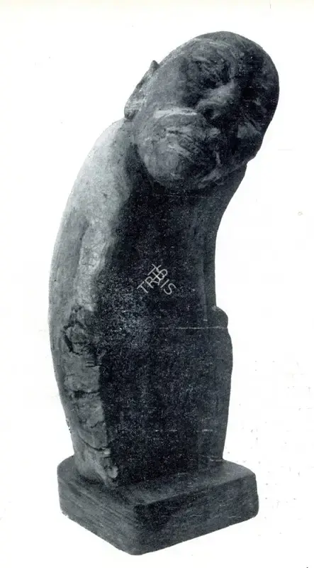 Parasher, S.L. (Artist). Lonely Pilgrim. Brac Wood, 1954 | Marg, December 1962 | Sculpture | FineArts | 00674839