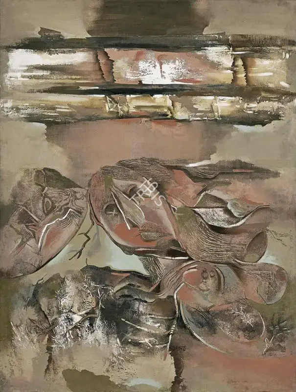 Adivrekar, Gopal S. (Artist). Untitled. Oil and acrylic on canvas, 1985 | Painting | FineArts | 00354694