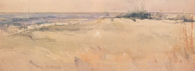 Ghose, Gopal (Artist). Madras Seaside. watercolour on paper, 1935 | Painting  | 00878060