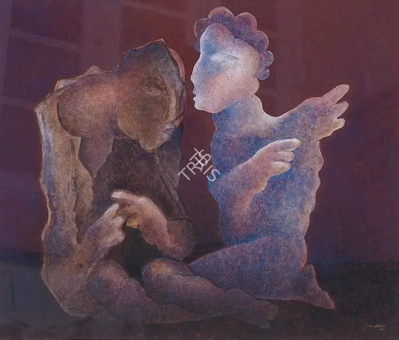 Kar, Sanat (Artist). Dreamers Series, 1982 | Painting