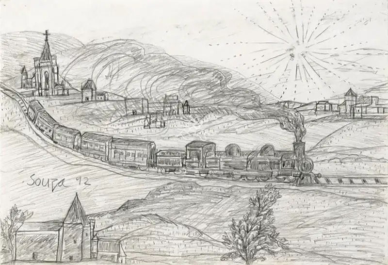 Souza, F.N. (Artist). Untitled, 1992 | Drawing