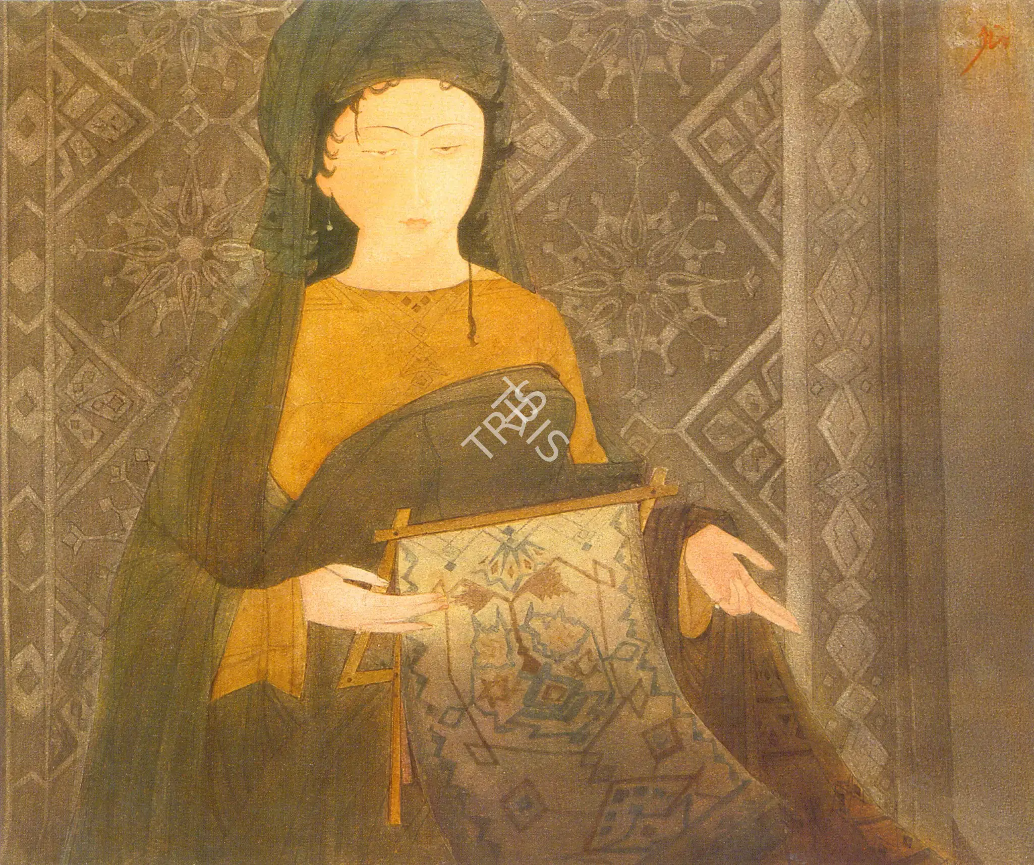 Chughtai, M.A.R. (Artist). Untitled. Watercolour on paper, n.d. | Painting  | 00877236