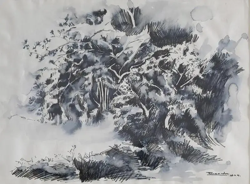 Chaturvedi, P.N. (Artist). Untitled, 2002 | Painting