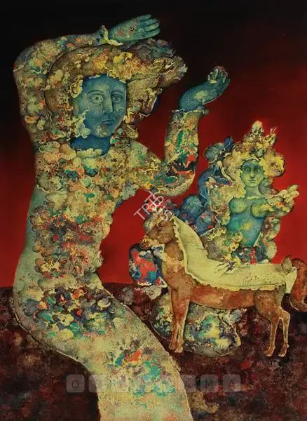 Burman, Sakti (Artist). Les Mysterieuses, n.d. | Painting