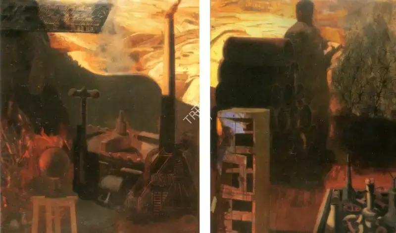 Sharma, Nataraj (Artist). Untitled. Oil on canvas, n.d. | Painting | FineArts | 00374031