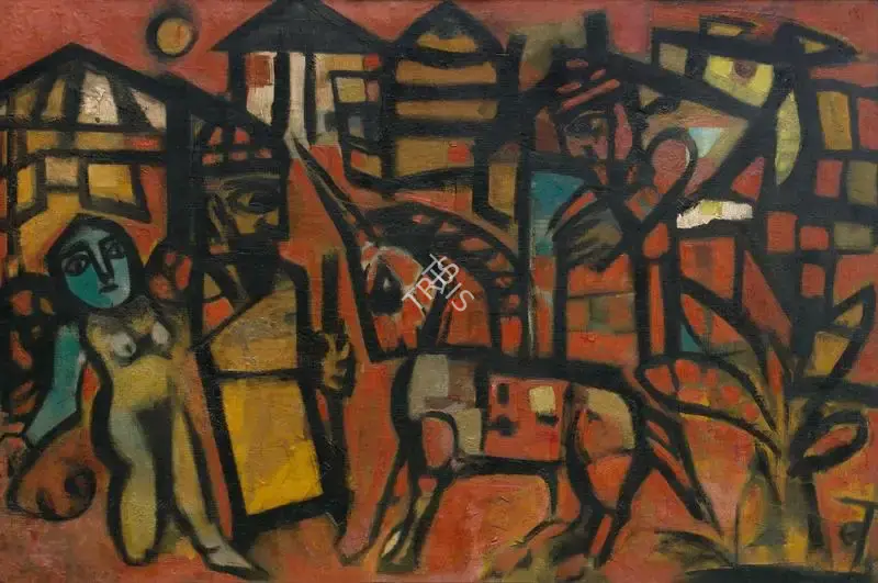 Narayan, Badri (Artist). Untitled, n.d. | Painting