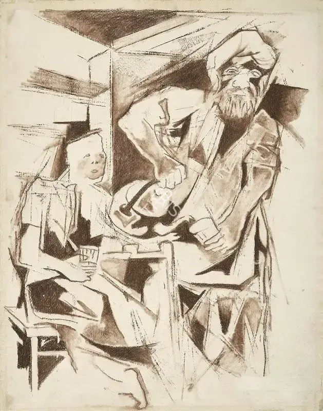 Khanna, Krishen (Artist). Dhabha, c.1980 | Drawing