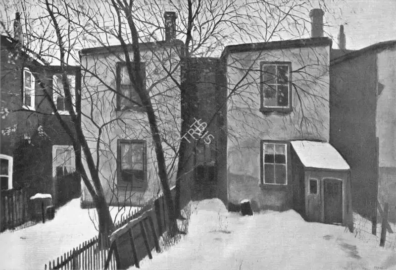 Frank, Albert (Artist). Backyard on Massey St., n.d. | Painting