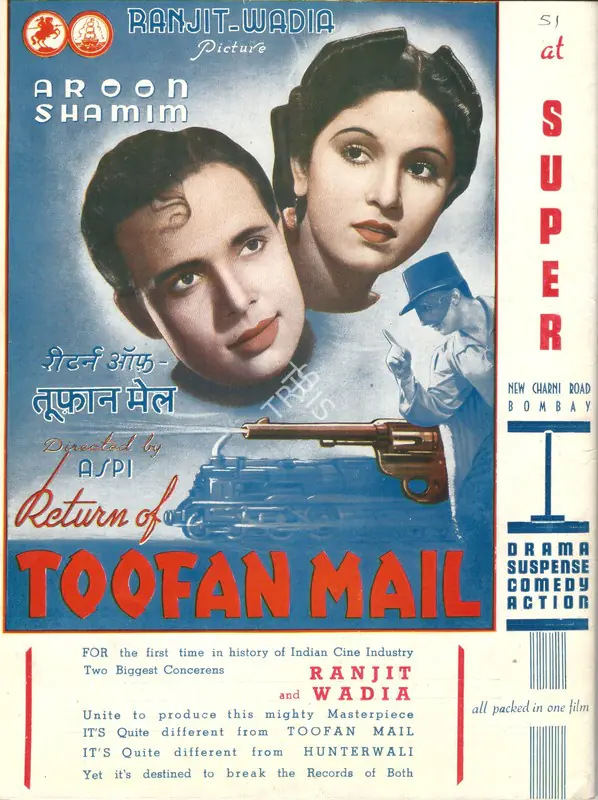 Aspi (Director), Return Of Toofan Mail, 1942 | Advertisement