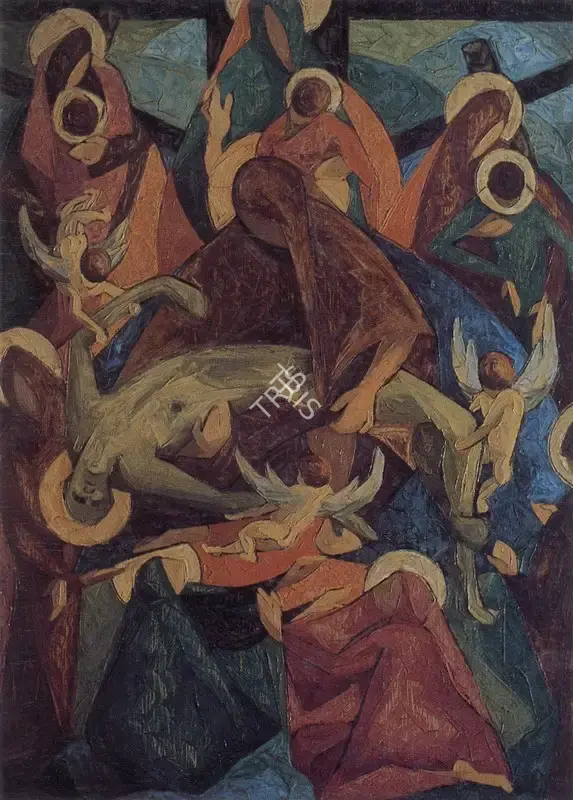 Sabavala, Jehangir (Artist). Pieta. Oil on Canvas, 1959 | The Crucible of Painting | Painting | FineArts | 00182402