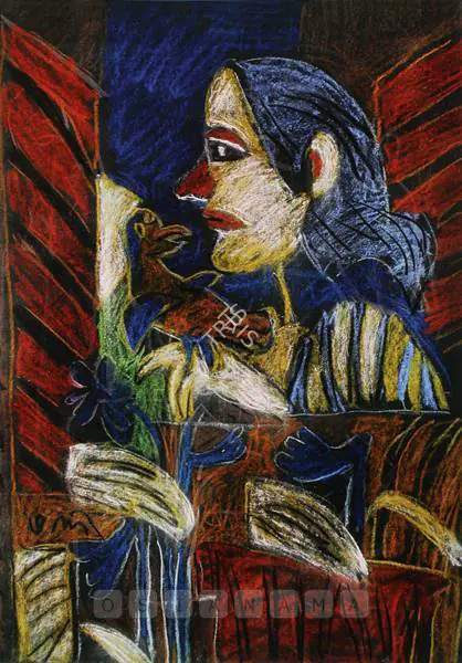 Subramanyan, K.G. (Artist). Untitled. Pastel on paper, n.d. | Drawing | FineArts | 00901209