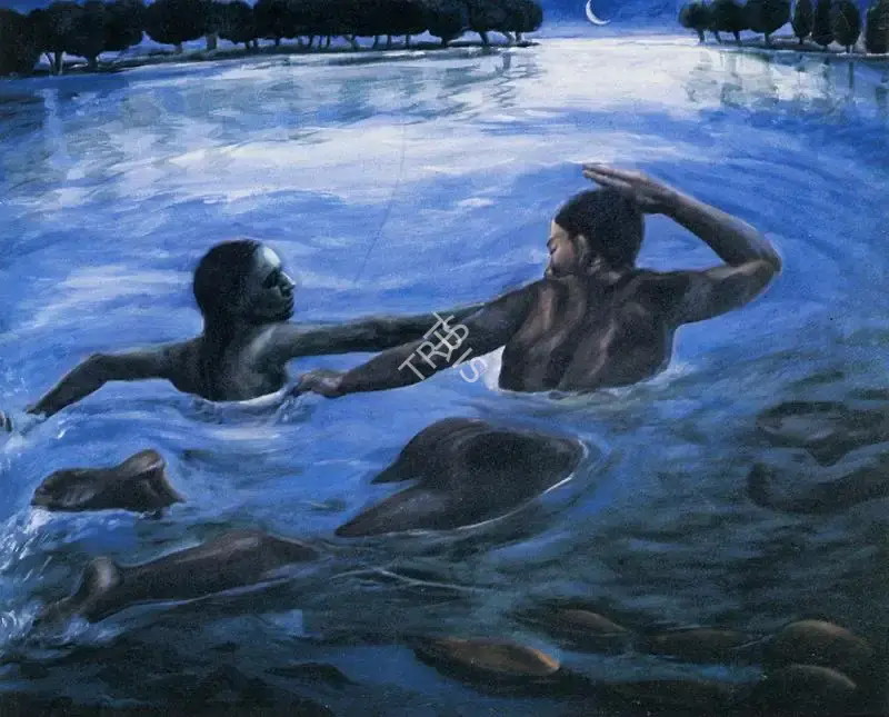 Sud, Anupam (Artist). Midstream 1. 1993 | Art Heritage 15, 1995-1996 | Painting | FineArts | 00530357