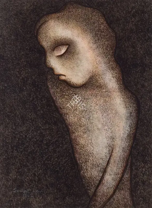 Kar, Sanat (Artist). Untitled. Pastel on paper, 1992 | Drawing | FineArts | 00363288