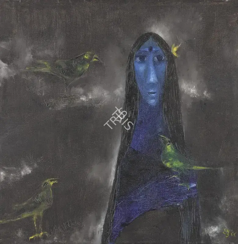 Shah, Haku (Artist). Untitled. Oil on canvas, 1988 | Painting | FineArts | 00417432