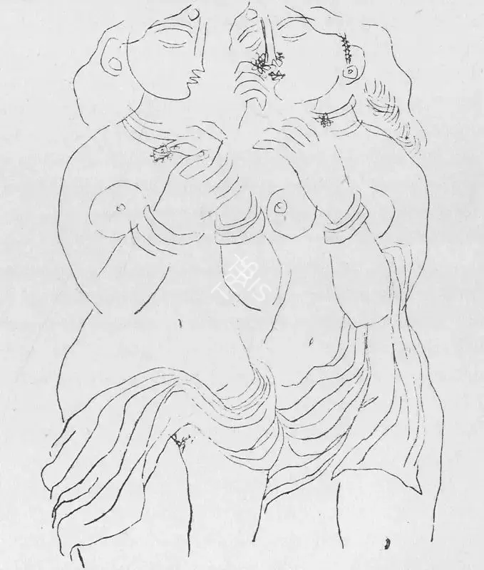 Rajavelu, S.K. (Artist). Untitled. n.d. | Lalit Kala Contemporary, April 1967 | Drawing | FineArts | 00534948