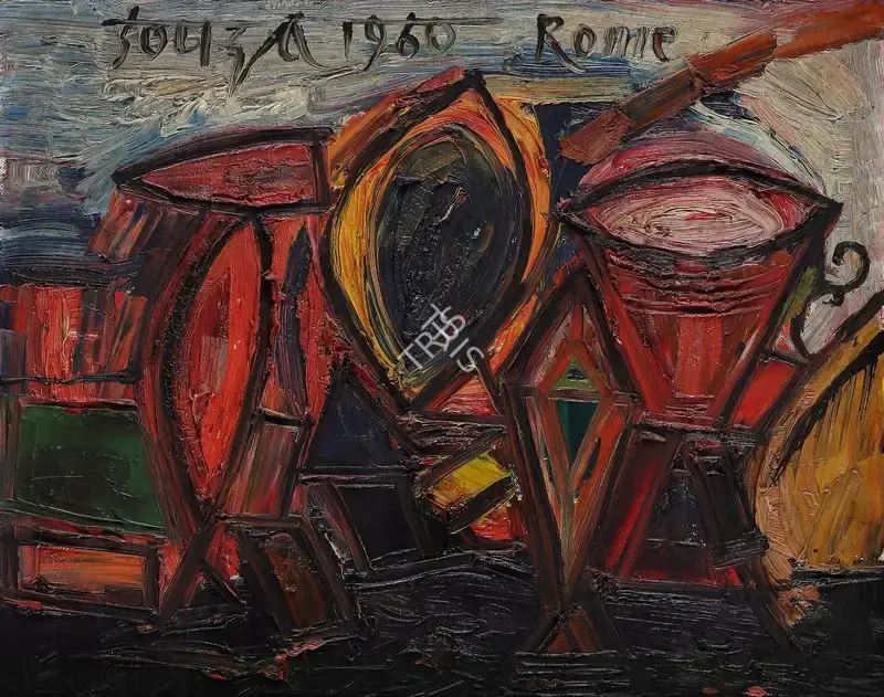 Souza, F.N. (Artist). Rome, 1960 | Painting