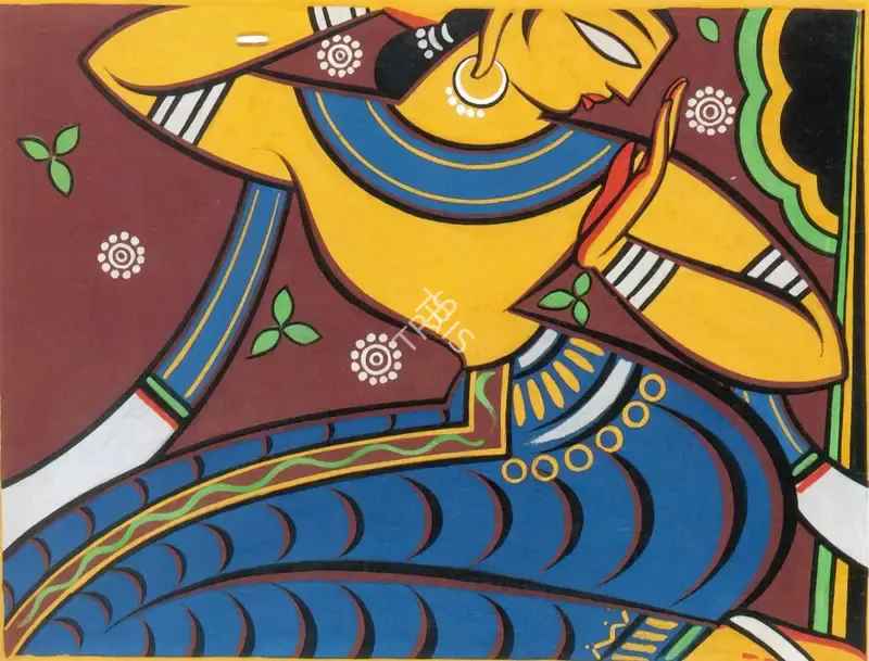 Roy, Jamini (Artist). Gopini, n.d. | Painting