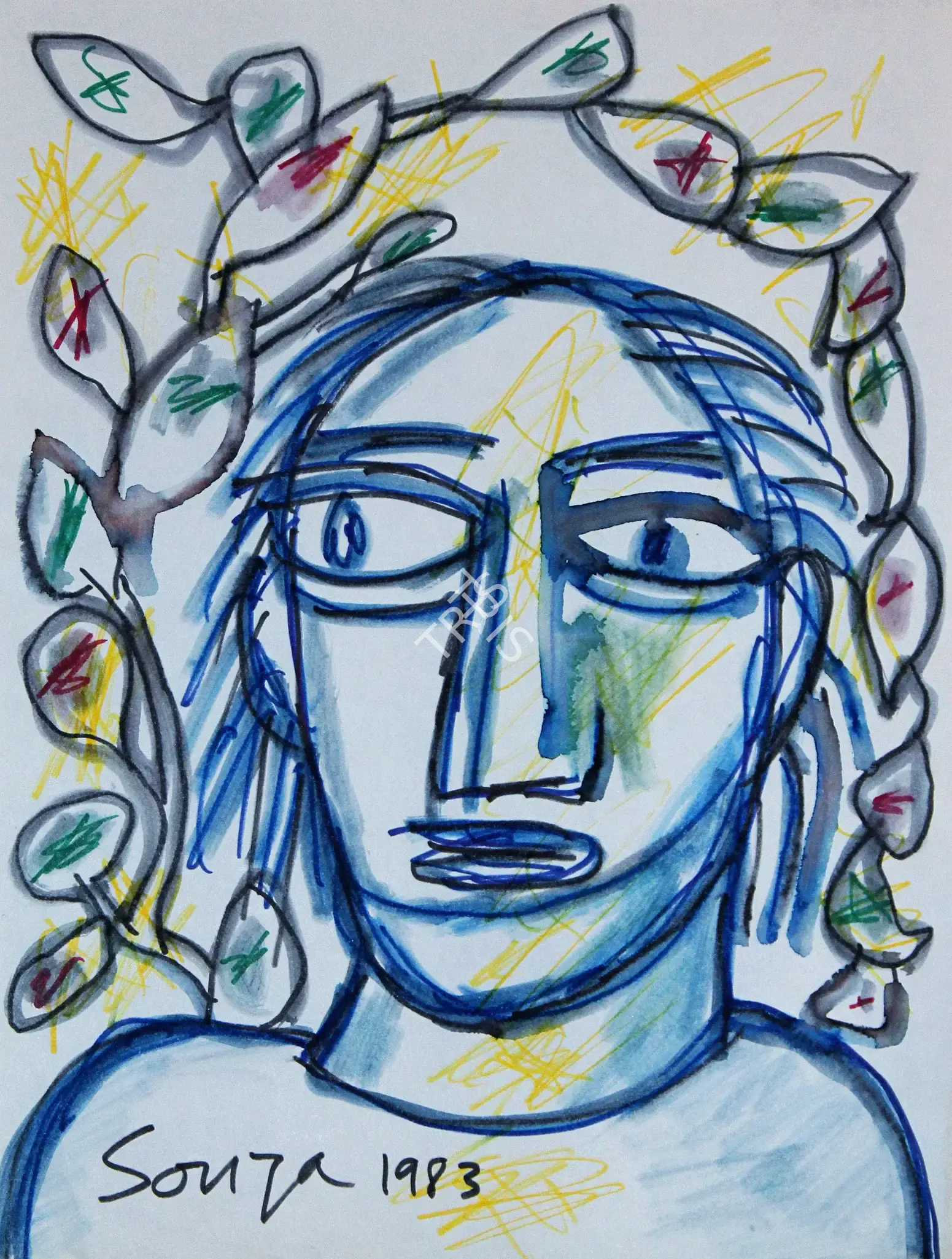 Souza, F.N. (Artist). Untitled, 1983 | Painting