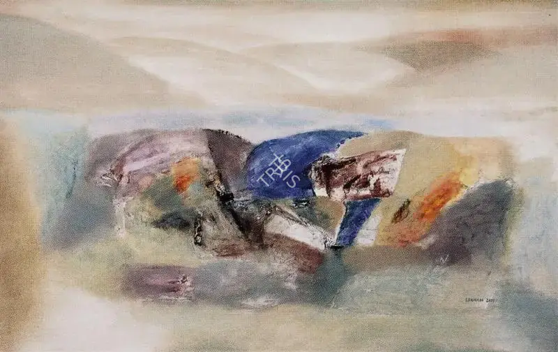 Shreshtha, Laxman (Artist). Untitled. Oil on canvas, 2001 | Painting | FineArts | 00376096