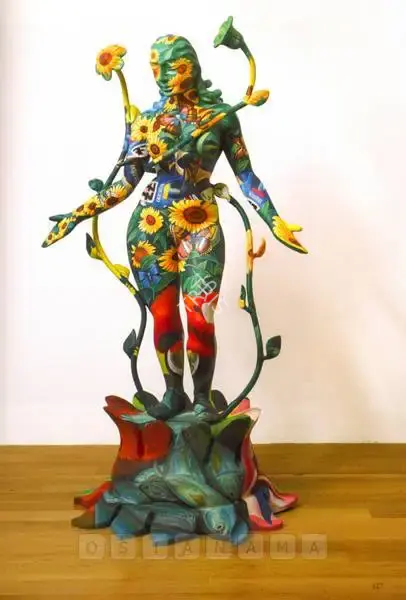 Bothsa, Venkat (Artist). Enigma 24. Fiberglass painted with enamel colours and laminated with melamine, 2006 | Sculpture | FineArts | 00898803