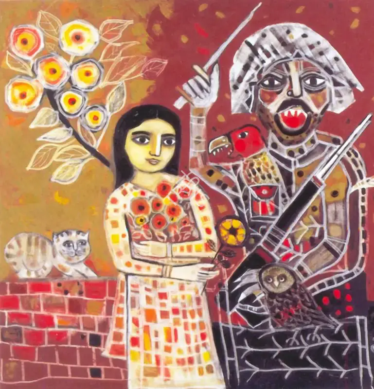 Narayan, Badri (Artist). Untitled, n.d. | Painting