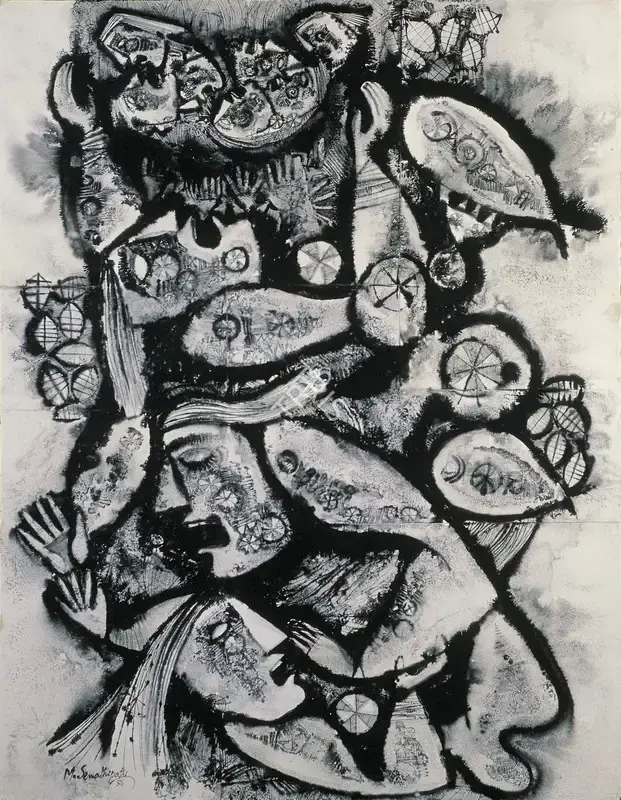 Senathipathi, M. (Artist). Untitled. Watercolour & ink on paper, 1986 | Painting | FineArts | 00599423