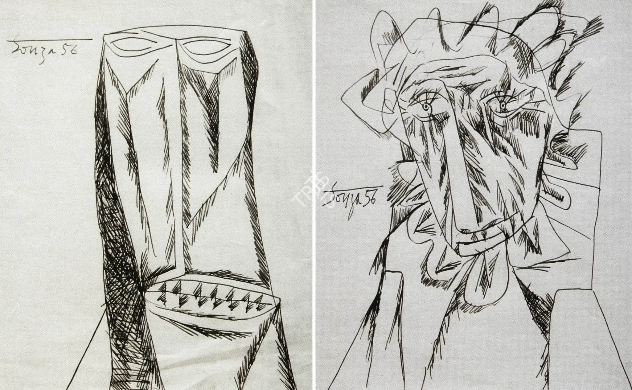 Souza, F.N. (Artist). Untitled, n.d. | Drawing