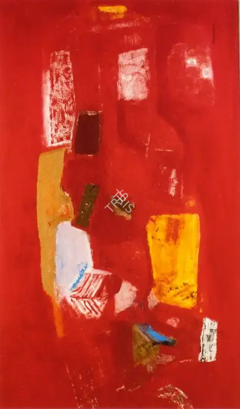 Shreshtha, Laxman (Artist). Untitled (Abstract). Oil on canvas, 2002 | Painting | FineArts | 00896839
