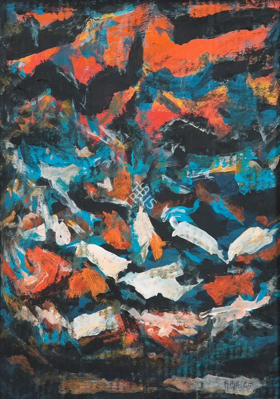 Raza, S.H. (Artist). Studio Sketch, 2005 | Painting