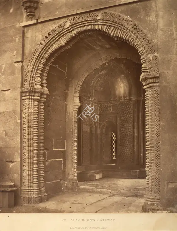 Shepherd, Charles (Photographer). Ala-ud-din's Gateway - Doorway on the Northern Side. Albumen print, n.d. | Antiquarian Photograph | Photography | 00115817