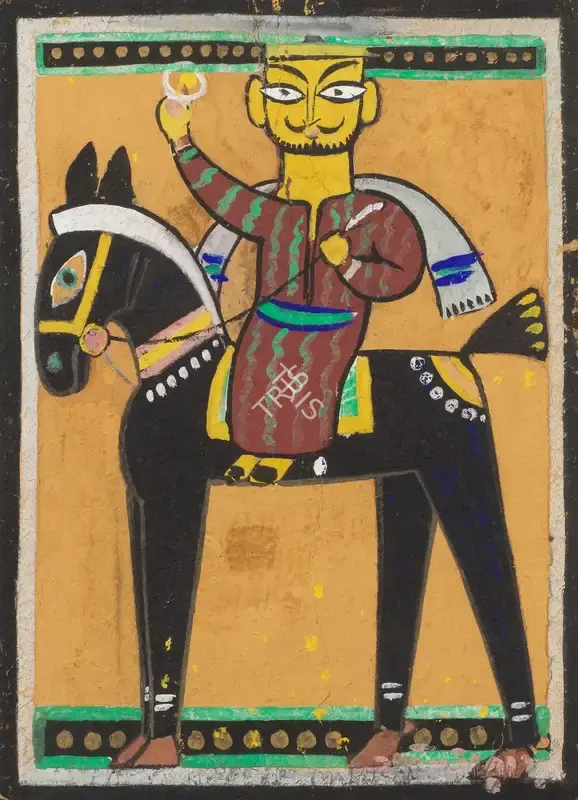 Roy, Jamini (Artist). Untitled (Rider on Horseback), n.d. | Painting