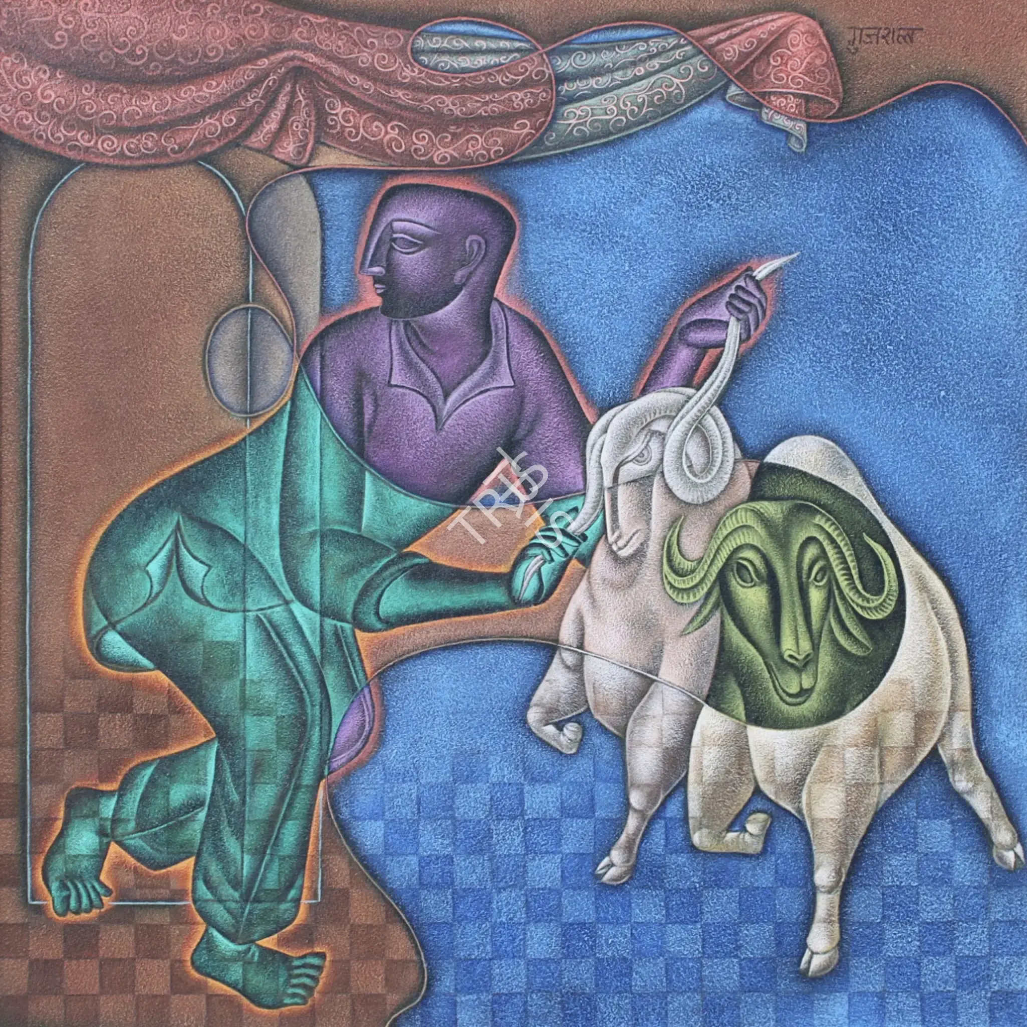 Gujral, Satish (Artist). Untitled, 2012 | Painting