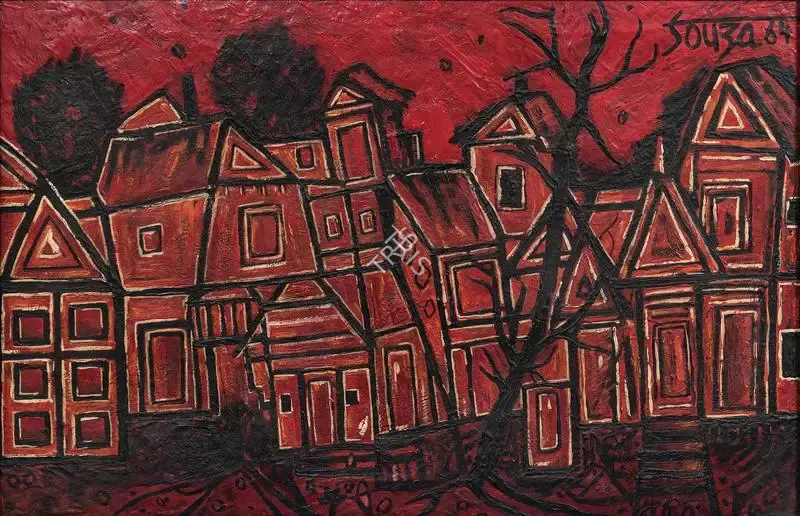 Souza, F.N. (Artist). Untitled, 1964 | Painting